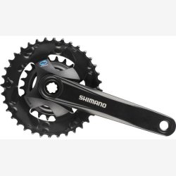 K�dehjulss�t 2x 7/8-gears Shimano FC-M315-2 med 175 mm krankarm 36 x 22T - sort