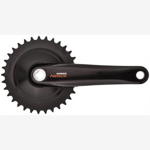 Kdehjulsst 33T Shimano Nexus C6000 med 170 mm krankarm - sort