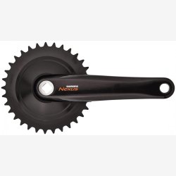 Kdehjulsst 33T Shimano Nexus C6000 med 170 mm krankarm - sort
