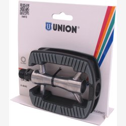 Pedal Marwi SP-821 aluminium - anti-slip - black/silver  (blister)