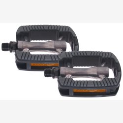 Pedal Marwi SP-821 aluminium - anti-slip - black/silver  (blister)