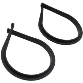 Cyclus bukseklemmer i plastik - sort, 2 stk.