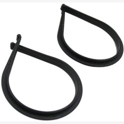 Cyclus bukseklemmer i plastik - sort, 2 stk.