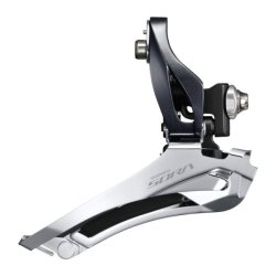 Forskifter 2 x 9-speed Shimano Sora FD-R3000 loddet on/down pull 61-66� - Sort/S�lv