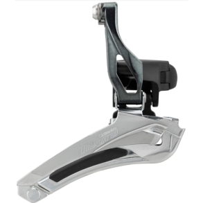 Forskifter 2 x 10 speed Shimano Tiagra FD-4700 �28,6 - �31,8 mm klemme / down-pull 61-66� 46-53d - Sort/S�lv