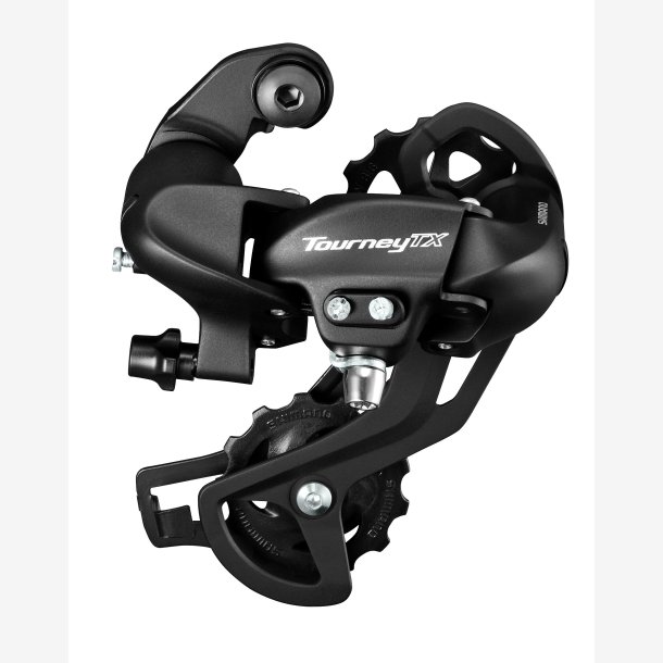 Rear derailleur 7/8-speed Shimano TX800 Tourney with derailleur hanger mounting - black