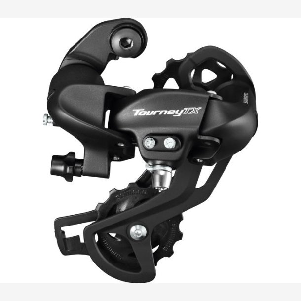 Rear derailleur 7/8-speed Shimano Tourney TX800 with derailleur hanger mount - black (workshop packaging)