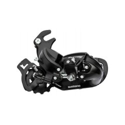 Bagskifter 6/7-speed Shimano Tourney TY300 med krog (B-Type) - Sort