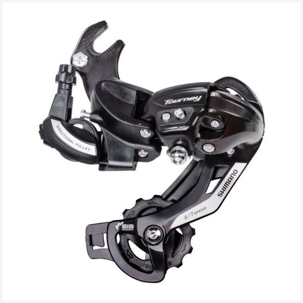 Bagskifter 6/7-speed Shimano Tourney TY500 med krog (B-Type) - sort