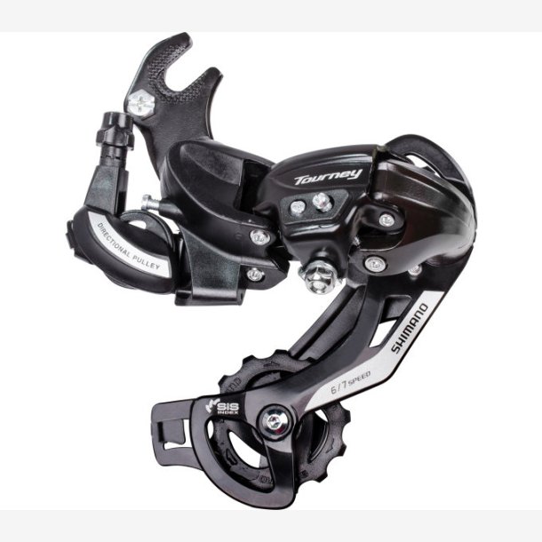 Rear derailleur 6/7-speed Shimano Tourney TY500 with hook (B-Type) - black