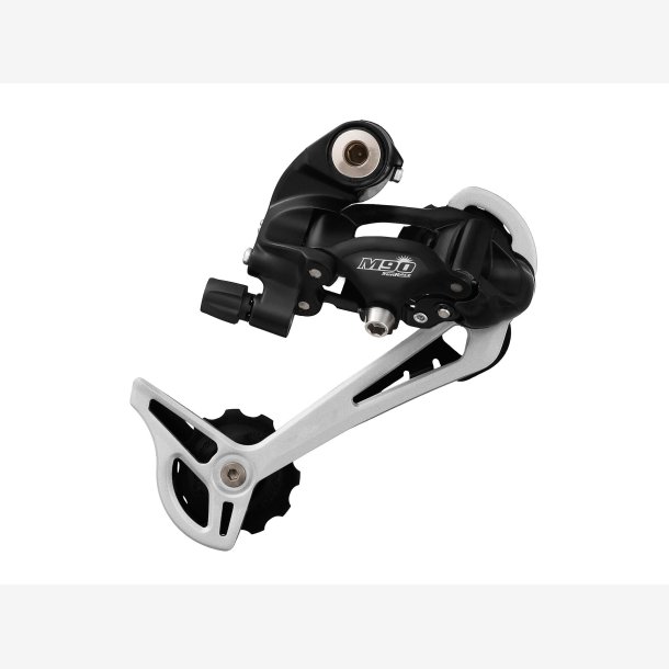 Rear derailleur 9-speed Sunrace RDM91 with long cage - direct mount - silver/black