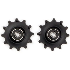 Pulley hjul s�t 2 x 12 t�nder Elvedes med standard forseglede lejer