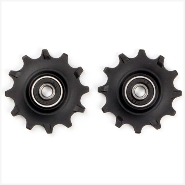 Pulley hjul s�t 2 x 12 t�nder Elvedes med standard forseglede lejer