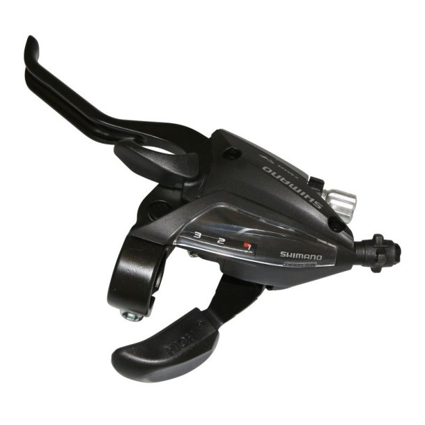 Shift-/Bremse lever (for venstre) 3 speed Shimano ST-EF500-4 - 4 fingers - black