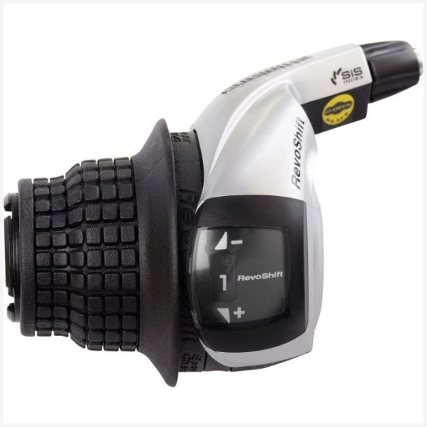 Revoshift gearskifter (til venstre) 3 gear Shimano Tourney SL-RS45 - sort/slv