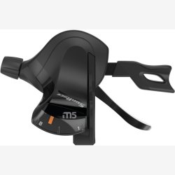 Tommelfingerskifter (til venstre) 3-trins Sunrace DLM503