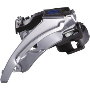 Forskifter 3 x 7/8-speed Shimano Altus M310 top swing / dual pull 40T - sort/s�lv