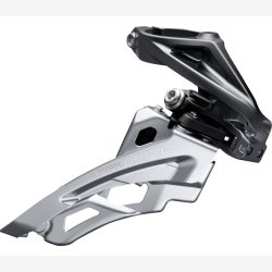 Forskifter 3 x 10-speed Shimano Deore FC-M6000 sidesving - hj klemme 40-42T - Sort/Slv