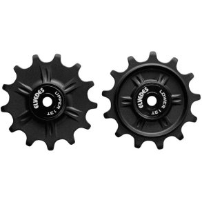 Pulley hjul s�t 2 x 13 t�nder Elvedes med rustfri forseglede lejer - Shimano RD-M9100/M8100/M7100