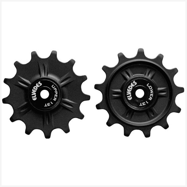 Pulley hjul s�t 2 x 13 t�nder Elvedes med rustfri forseglede lejer - Shimano RD-M9100/M8100/M7100