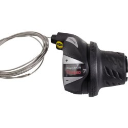 Revoshift skifter SIS (til venstre) 3 gear Shimano Tourney SL-RS36 - sort/slv