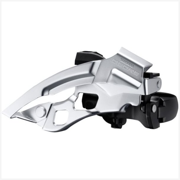 Forskifter 3 x 10-speed Shimano Deore FC-T6000 - Top Swing - lav klemme 63-66 - 44-48T - Sort/Slv