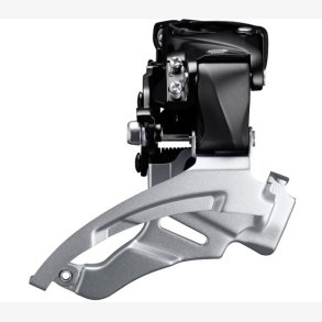 Front derailleur 3 x 9-speed Shimano Altus FD-M2000 top swing - dual pull - with high clamp - 40T (63-66°)