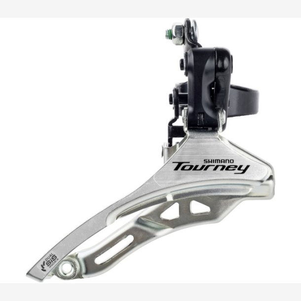 Front derailleur 3 x 6/7 speed Shimano Tourney FD-TY300 down swing/top pull - high clamp 28,6 mm - 42T - (66-69&deg;)