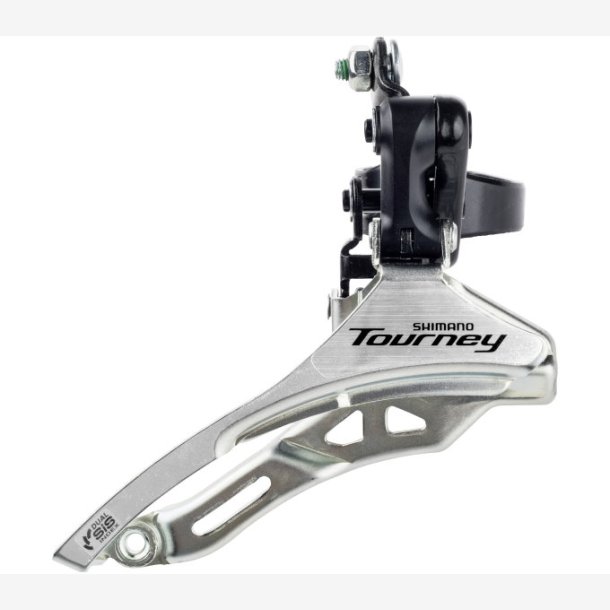 Front derailleur 3 x 6/7-speed Shimano Tourney FD-TY300 down swing/down pull -  high clamp  34,9 mm - 42T - (66-69&deg;)