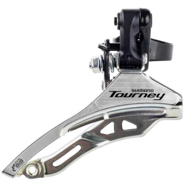 Forskifter 3 x 6/7 speed Shimano Tourney FD-TY300 down swing/top pull - high clamp - 34,9 mm - 42T 
