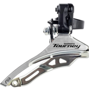Forskifter 3 x 6/7 speed Shimano Tourney FD-TY300 down swing/top pull - hj klemme 31,8 mm - 42T
