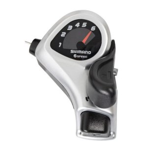 Skiftegreb (til hjre) 6 gear Shimano Tourney SL-TX50 - sort/slv
