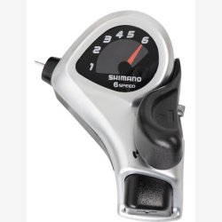 Skiftegreb (til hjre) 6 gear Shimano Tourney SL-TX50 - sort/slv