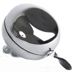 Retro ringeklokke til cykel Ding Dong 60 mm - krom