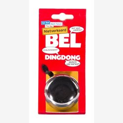 Cykelklokke Ding-Dong NietVerkeerd 60mm - krom
