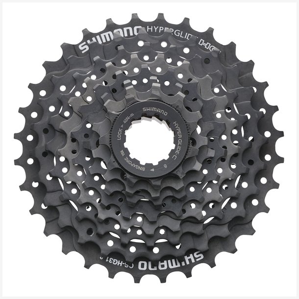 Kassette-kdehjul 8 gear Shimano Altus HG31 11-34T - sort (vrkstedsemballage)