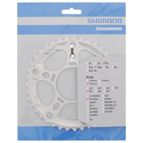 Klinge 39T Shimano Tiagra FC-4603 39T-D - silver