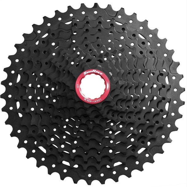 Kassette 11 ​​speed Sunrace CSMX9X til Sram XD-driver body 10-42T - sort