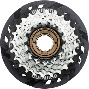 Fril�b 7-speed Shimano MF-TZ510 14-28T - med egerbeskytterskive