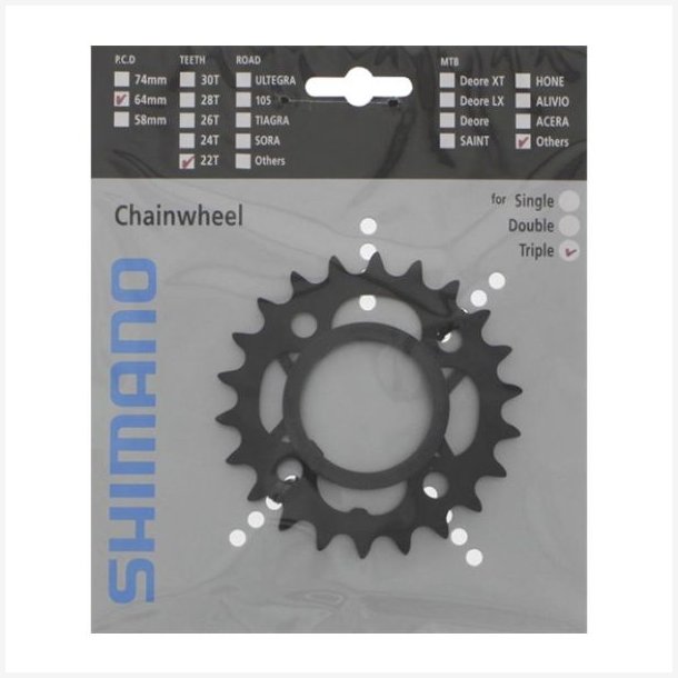 Klinge 26T Shimano Acera FC-M391 - sort