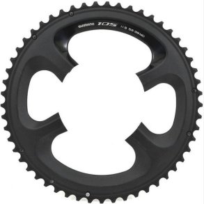Tandhjul 53T Shimano 105 FC-5800 MD - Black (for 53-39T)
