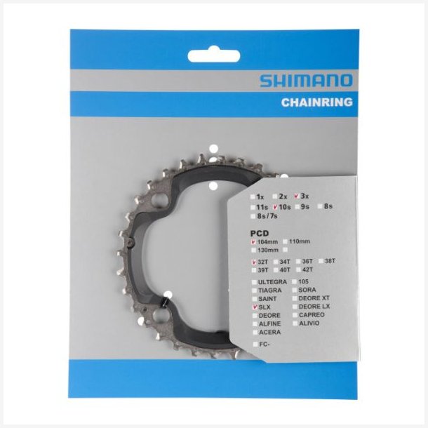Klinge 32T Shimano SLX FC-M670 (AE) 10 speed - s�lv