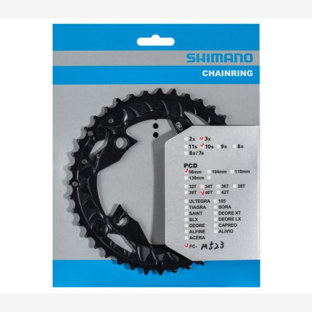 Tandhjul 40T Shimano FC-MT500 / FC-M523 for Kde guard (AN) 10 speed - black