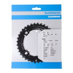 Klinge 36T Shimano Alivio FC-M4000 / FC-M4050 (AC) 9 gear - sort