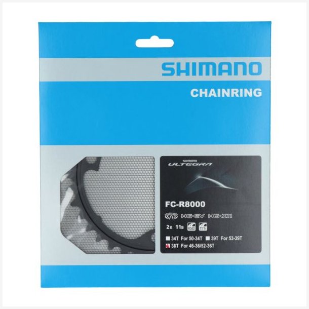 Klinge 36T Shimano Ultegra FC-R8000 (MT) 2x11 speed - sort