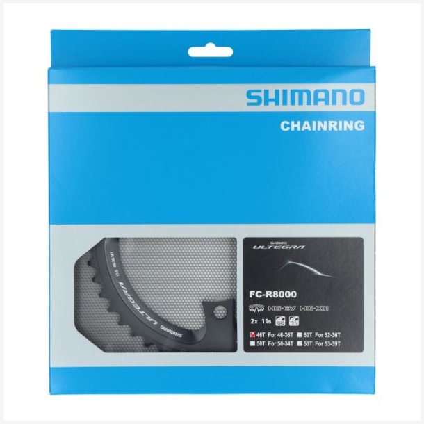 Klinge 46T Shimano Ultegra FC-R8000 (MT) 2x11 speed - sort