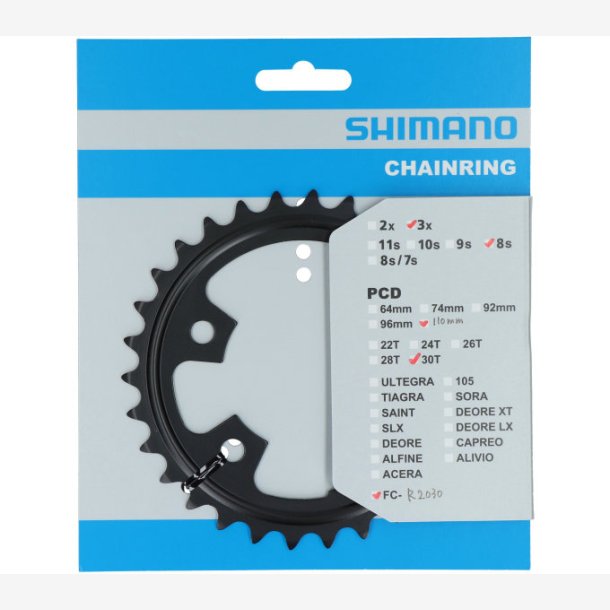 Tandhjul 30T Shimano Claris FC-R2030 - 7/8 speed