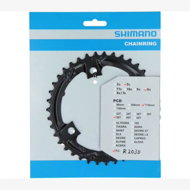 Tandhjul 39T Shimano Claris FC-R2030 - 7/8 speed