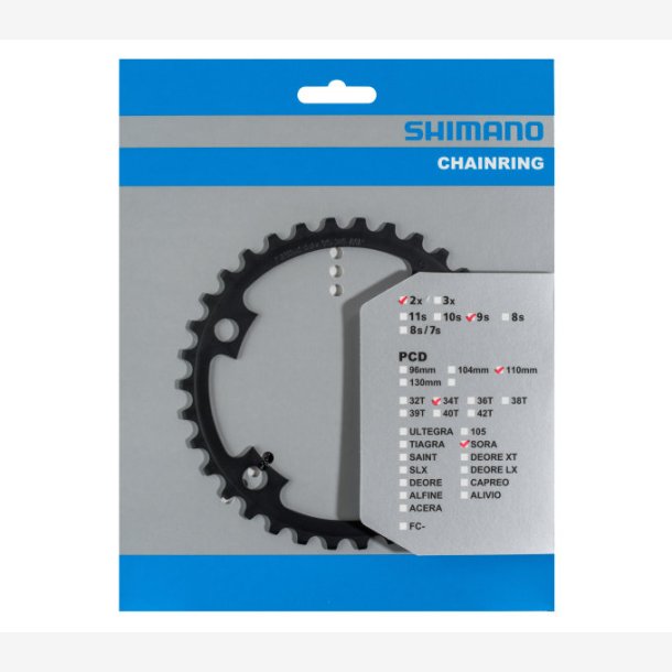 Tandhjul 34T Shimano Sora FC-R3000 - 9 speed