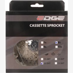 Kassette 8 speed Edge CS-M5008 11-34T - slv